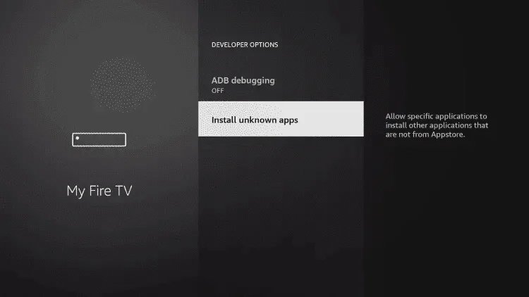 install unknown apps